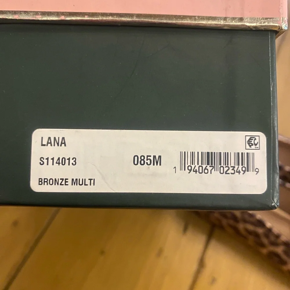 Kate Spade Women’s Lana Leopard Bronze Multi Brown Loafers new in box size 8.5